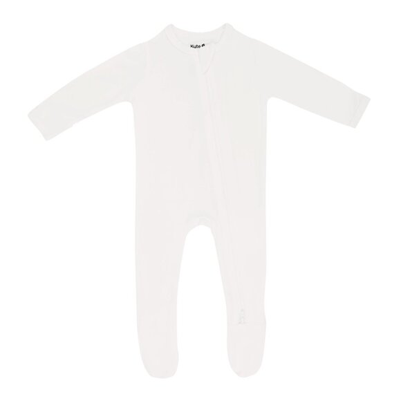 KYTE BABY Zip-Up Footie in Cloud Size Newborn - Picture 1 of 5